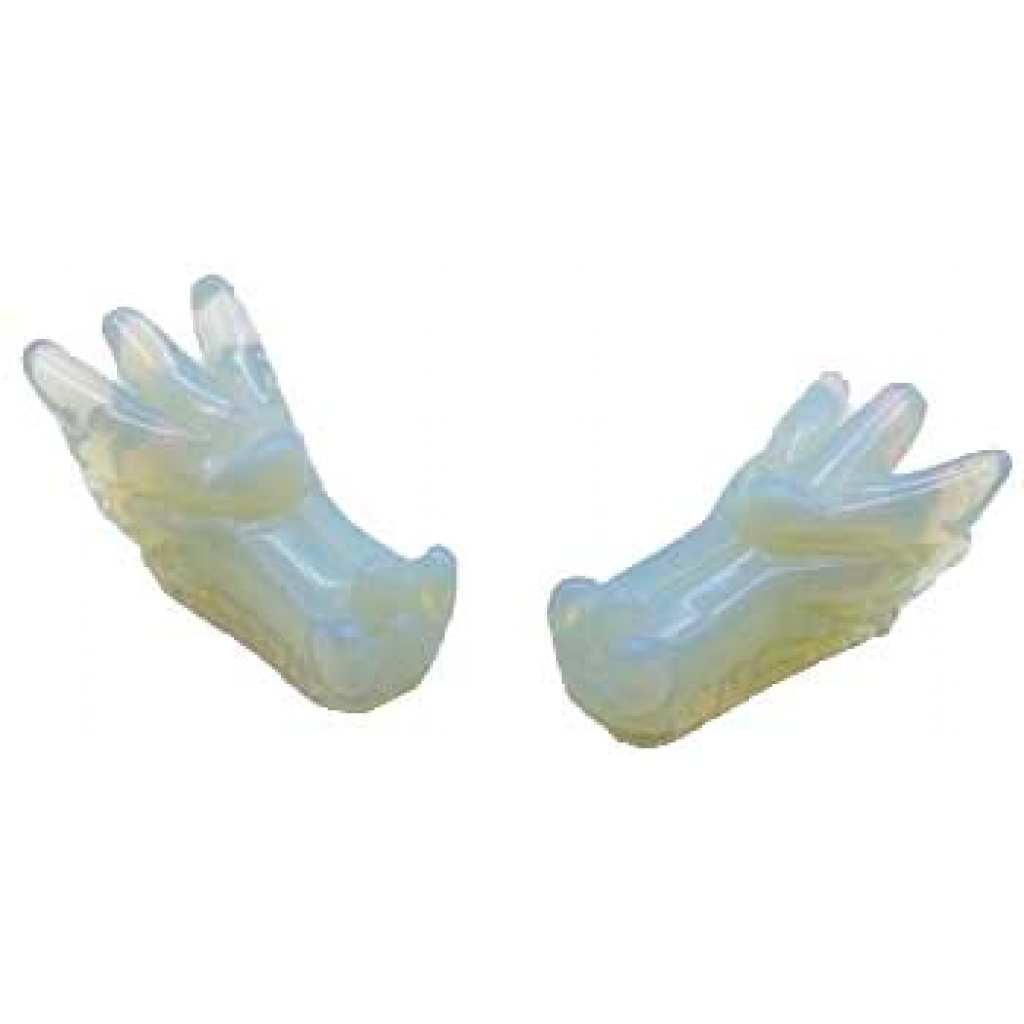 Set of 2 Dragon's Head Opalite Crystals (1.75