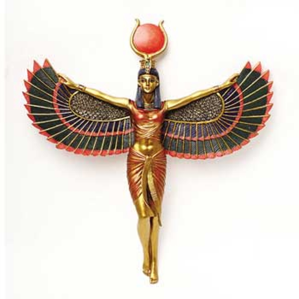 Open Wings Isis Wall Plaque - Exquisite Detail