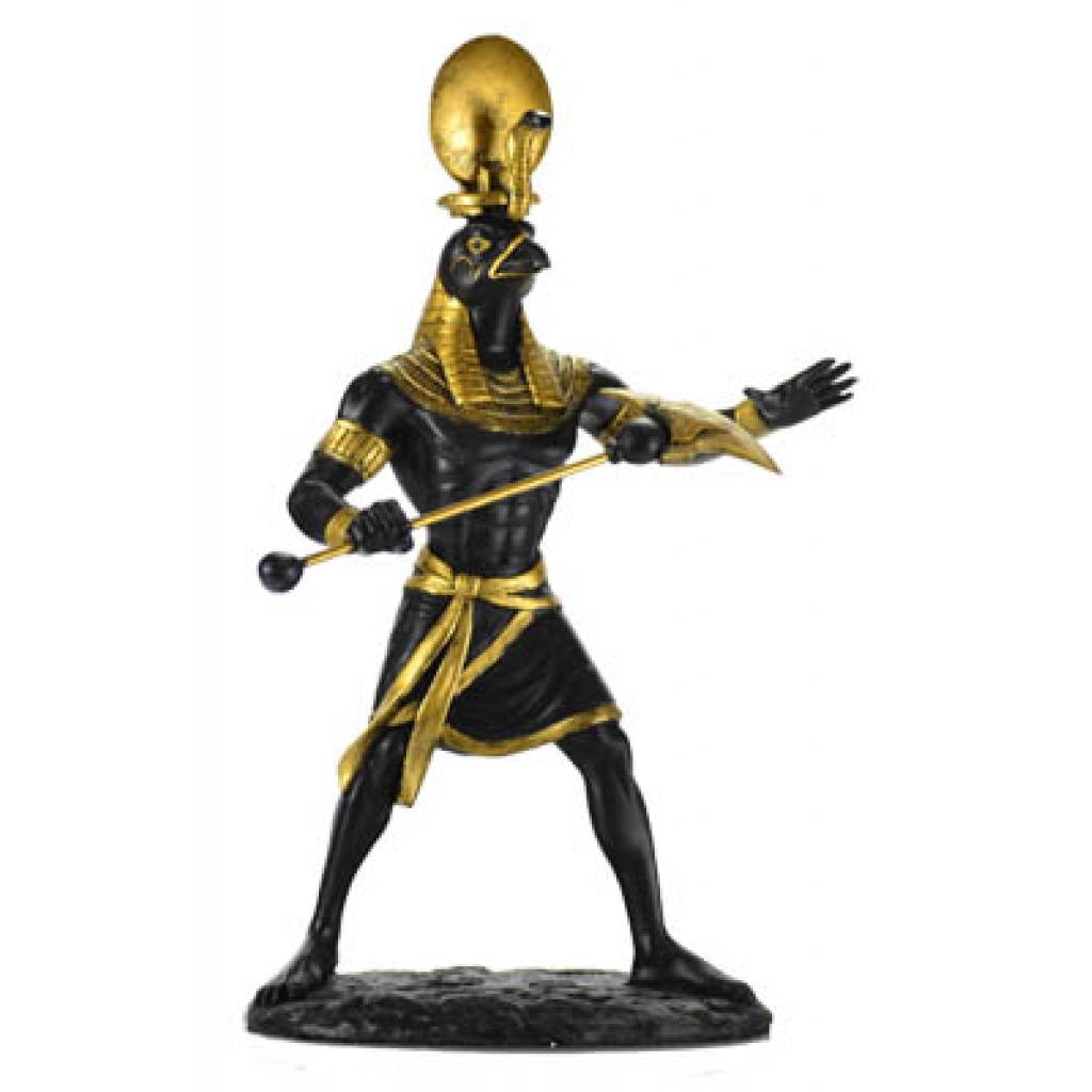 Hand-Painted Ra Statue - 10 Inches of Egyptian Divinity