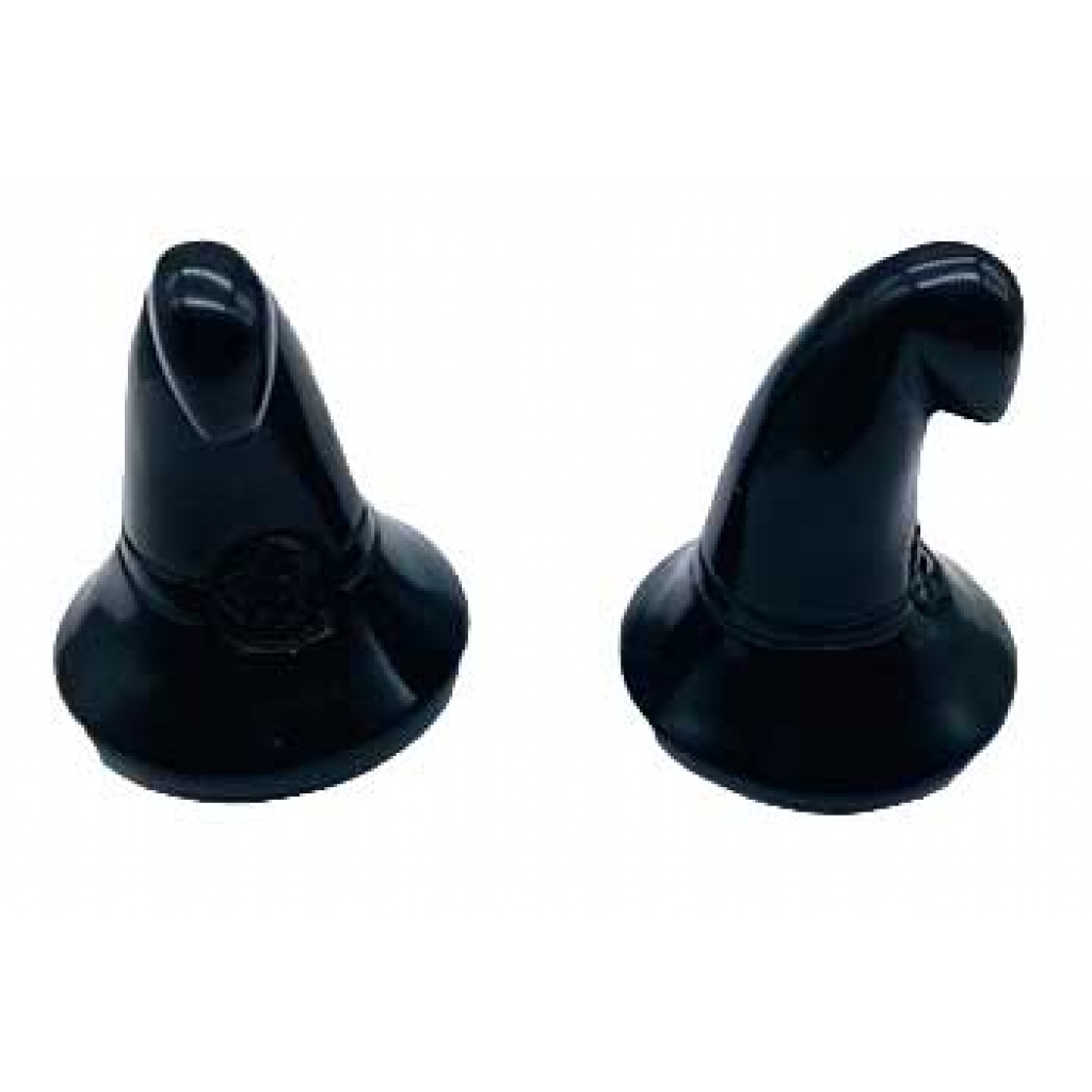 Set of 2 Witch's Hat Black Obsidian