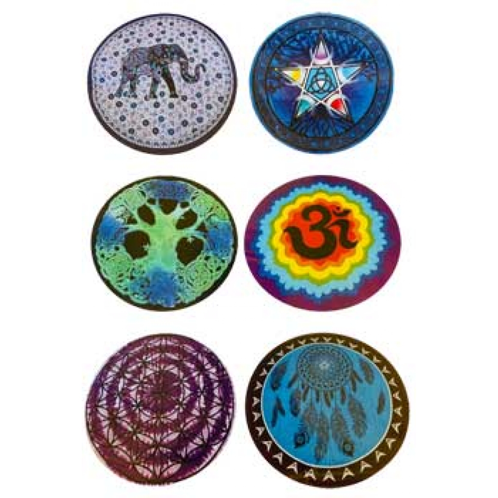 60-Inch Round Mixed Designs Tapestry