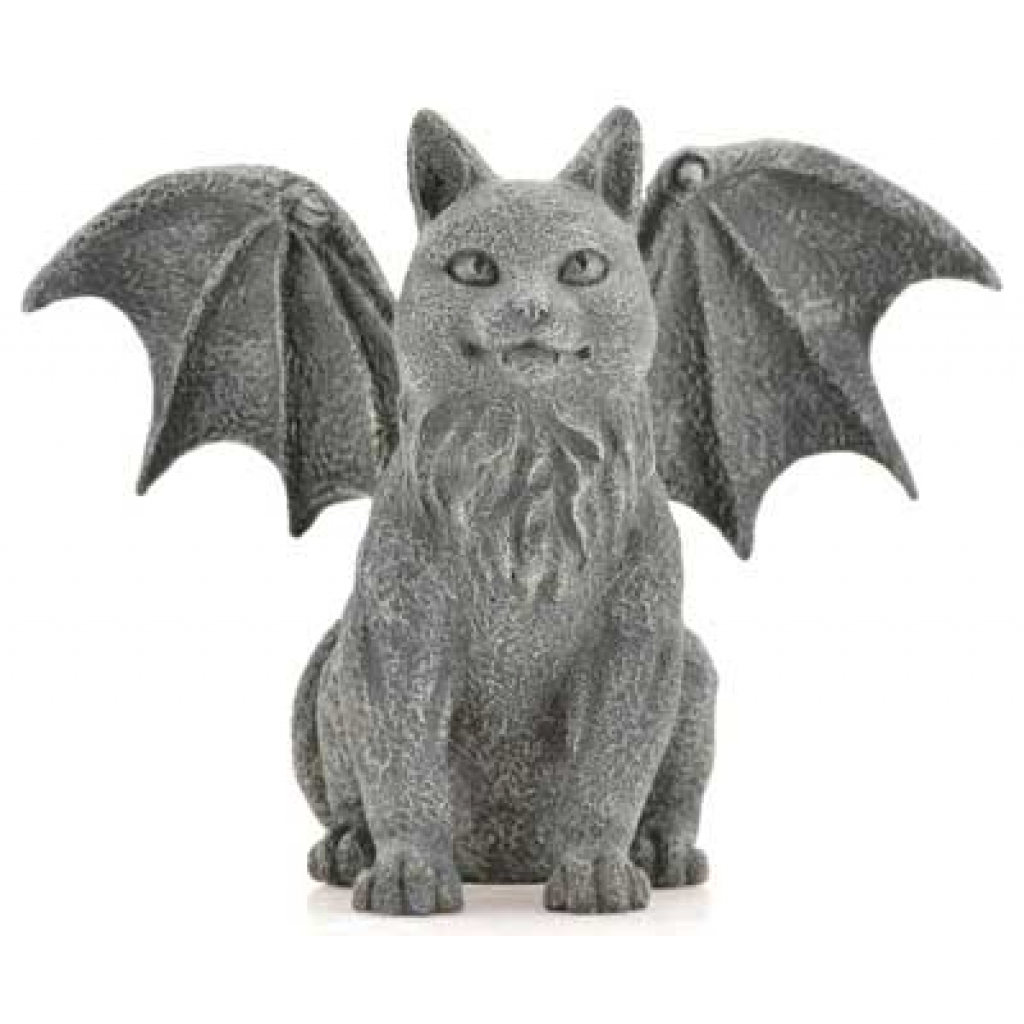 Winged Cat Gargoyle Figurine - 6 1/2