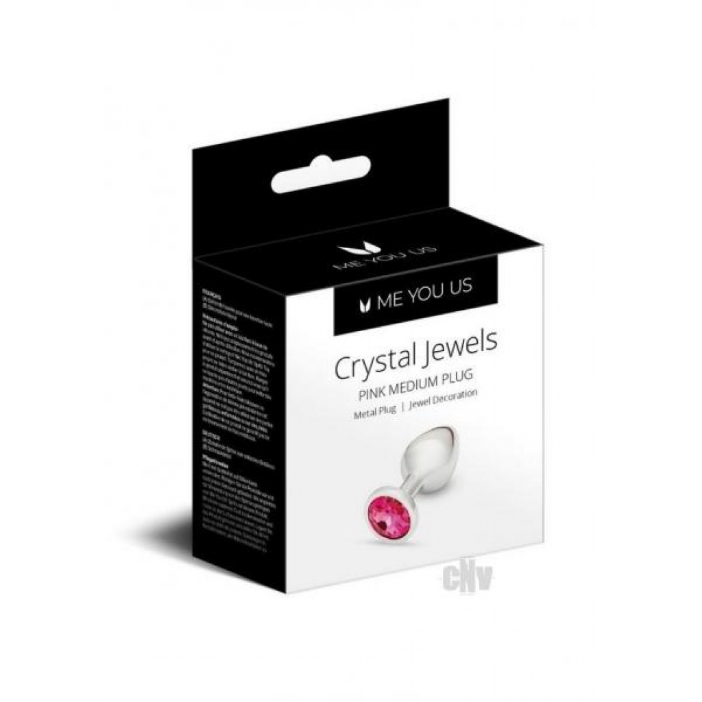 Me You Us Crystal Jewels Medium Plug - Pink