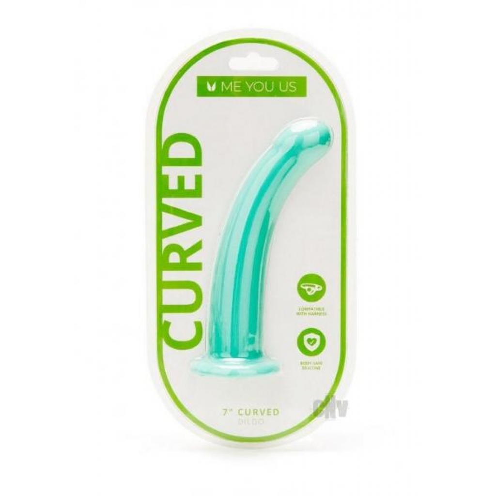 Myu Curved Silicone Dildo 7 - Aqua