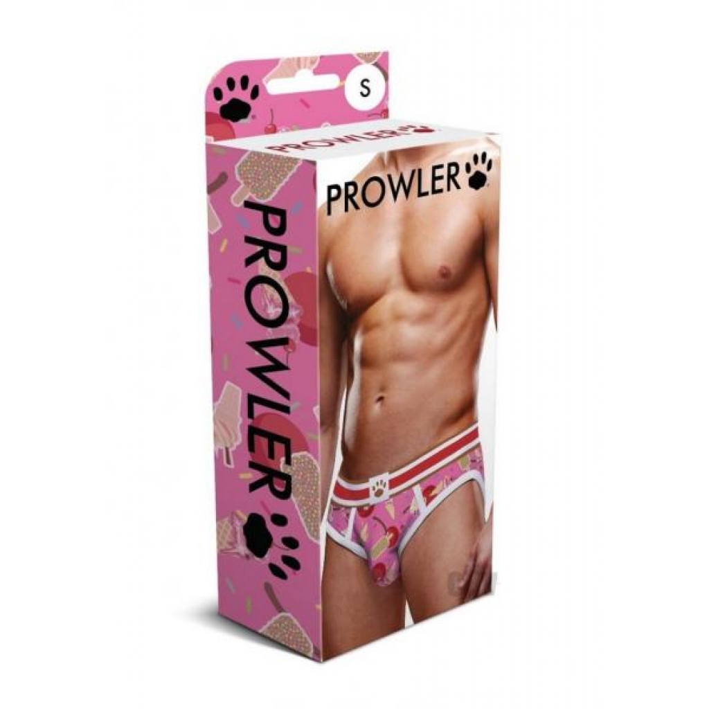 Prowler Ice Cream Open Back Brief in Pink