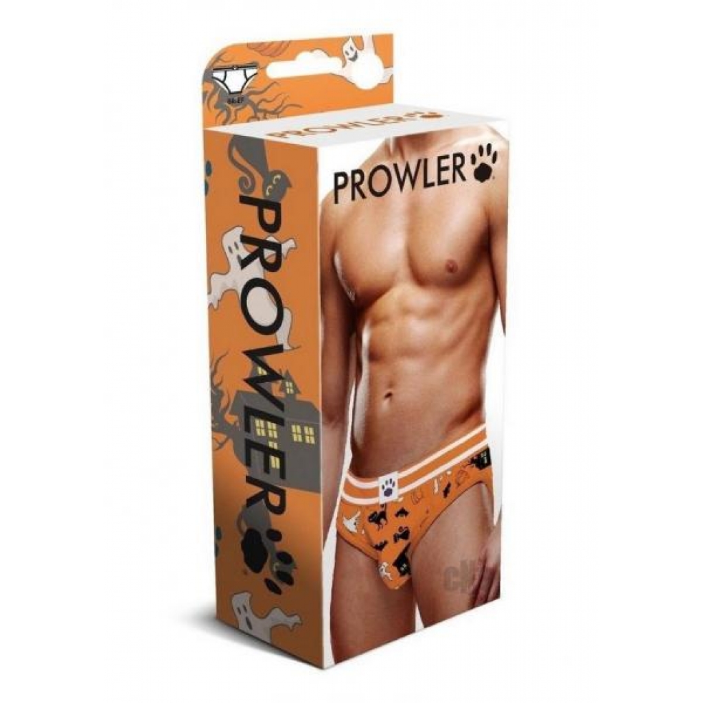 Prowler Halloween Briefs - XS Orange/Black