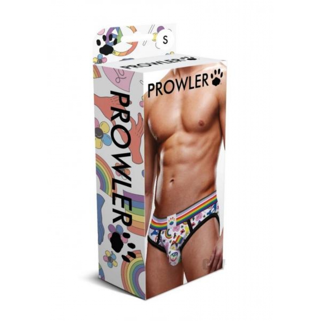 Prowler Pride Love Peace1 Brief - XL Rainbow