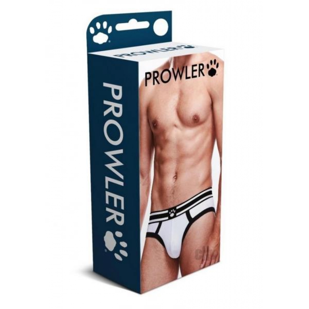 Prowler Two-Tone White/Black Brief - Medium