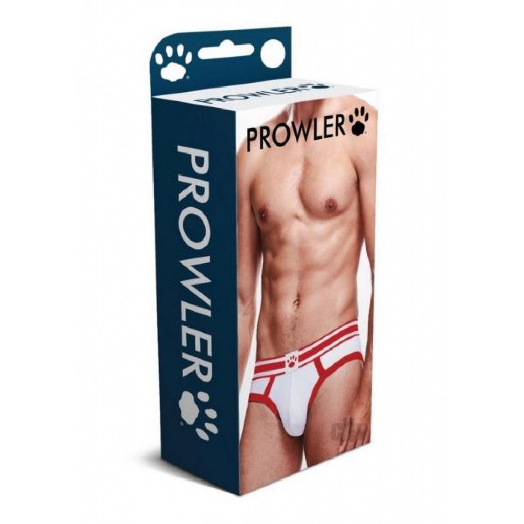 Prowler White/Red Brief Medium