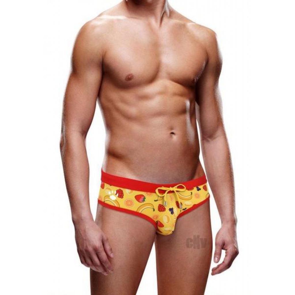 Prowler Swim Brief - Fruit Large Yellow