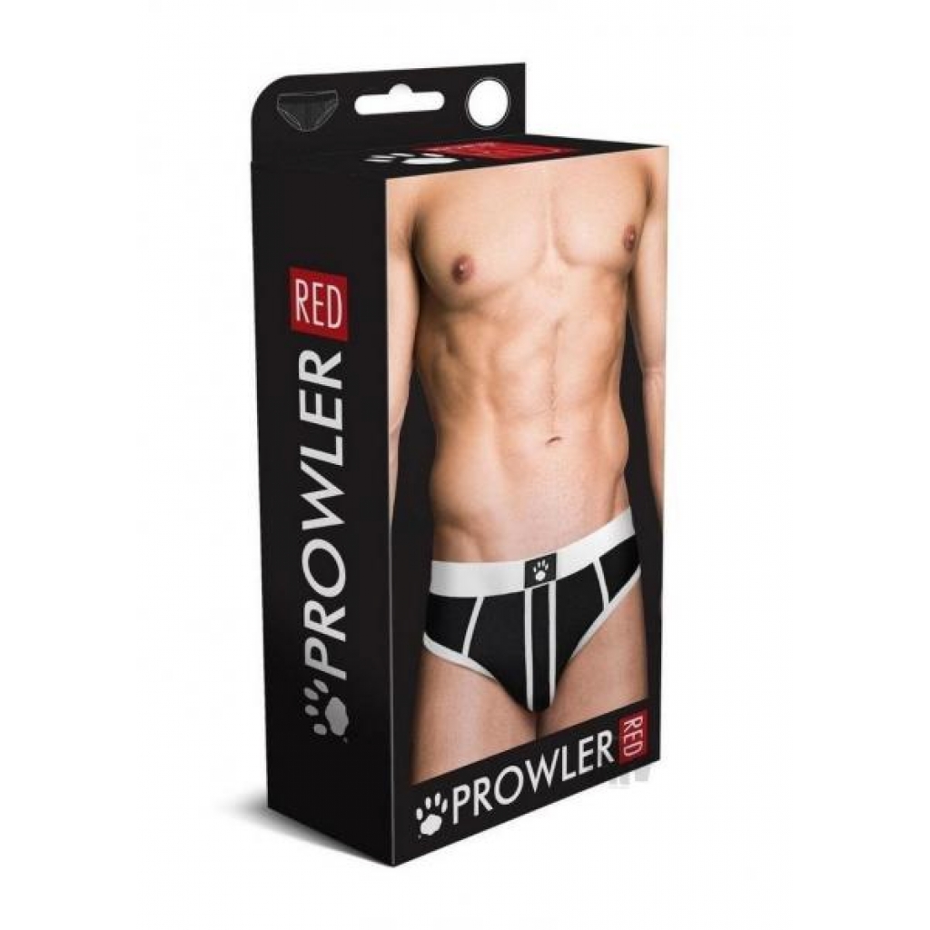 Prowler Red Ass-less Brief - White Medium