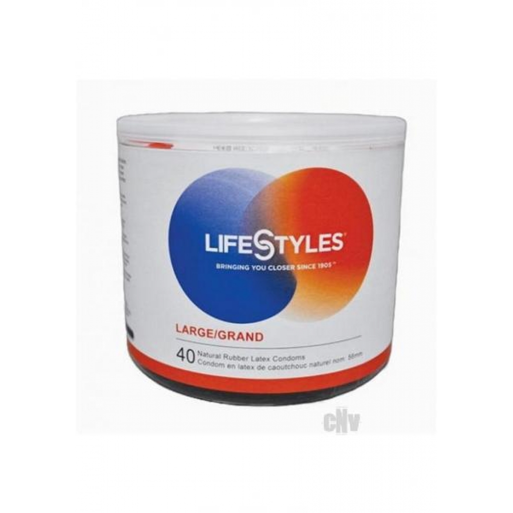 Lifestyles Large Latex Condoms - 40 Pack