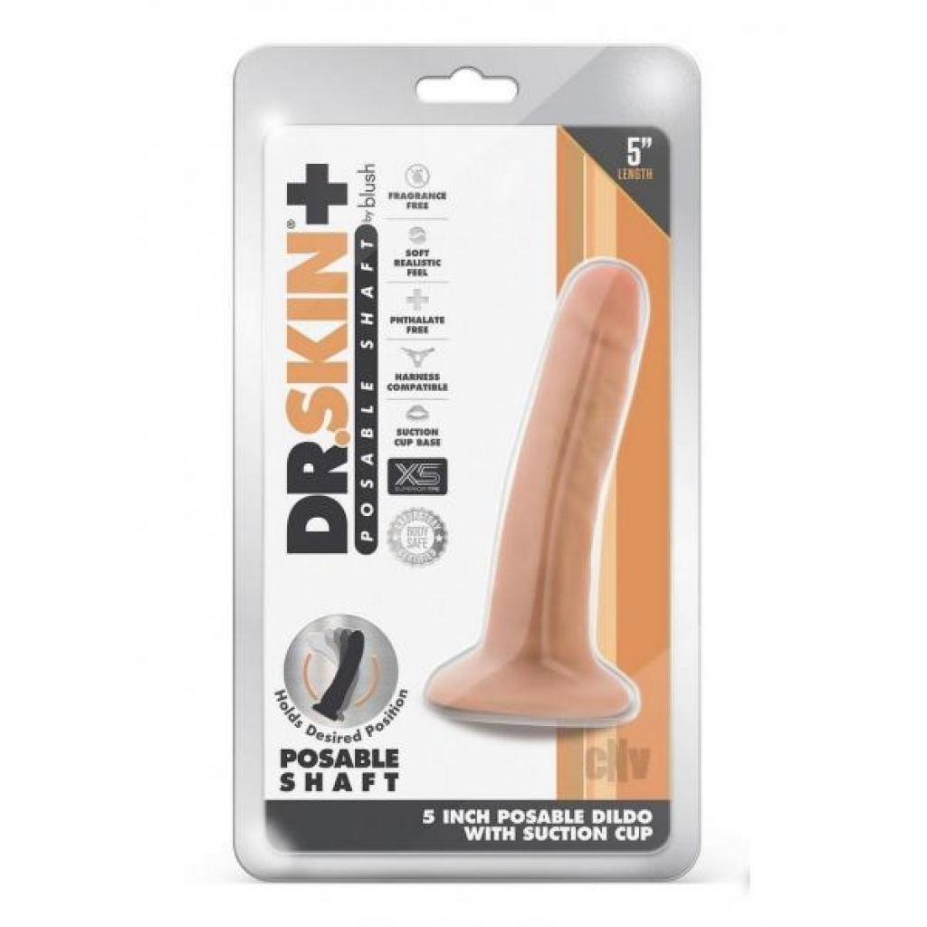 Dr Skin Plus Posable Dildo 5 Vanilla