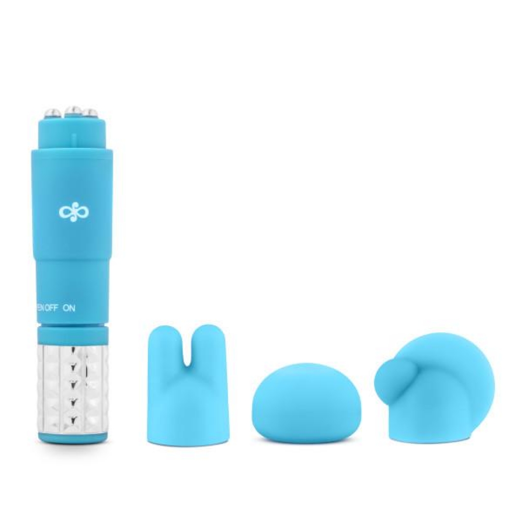 Revitalize Massage Kit with 3 Silicone Attachments - Blue Bliss