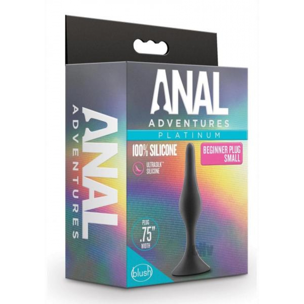 Anal Adv Platinum Silicone Beginner Plug - Small