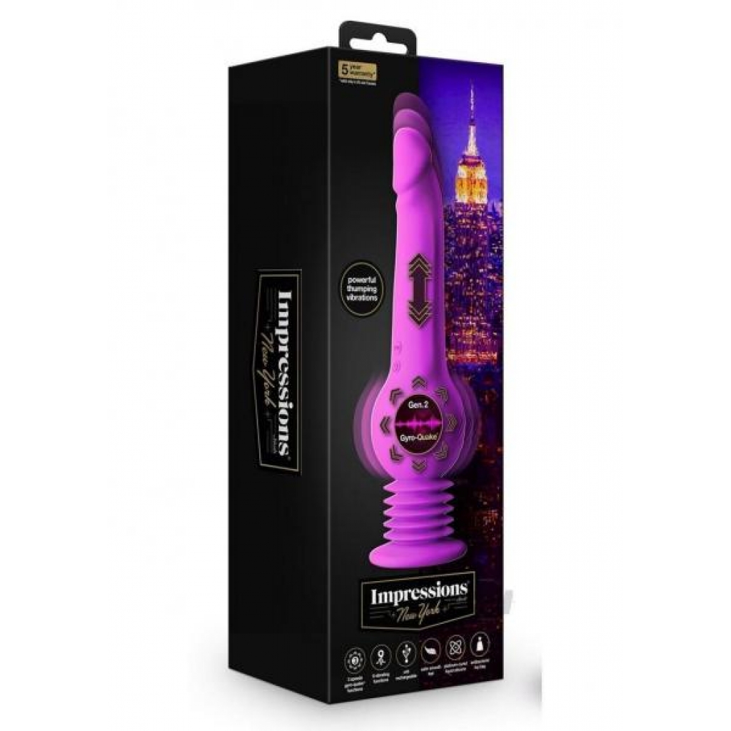 Impressions New York Vibrating Dildo - Purple