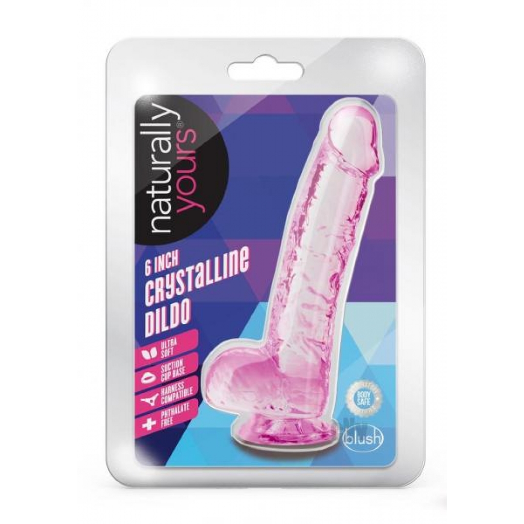 Naturally Yours Crystalline 6 Rose - Lifelike Dildo