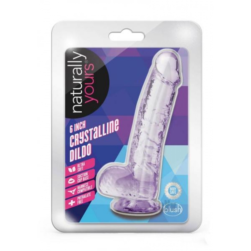 Naturally Yours Crystalline 6 Amethyst Dildo