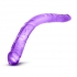 B Yours 16-Inch Double Dildo in Purple