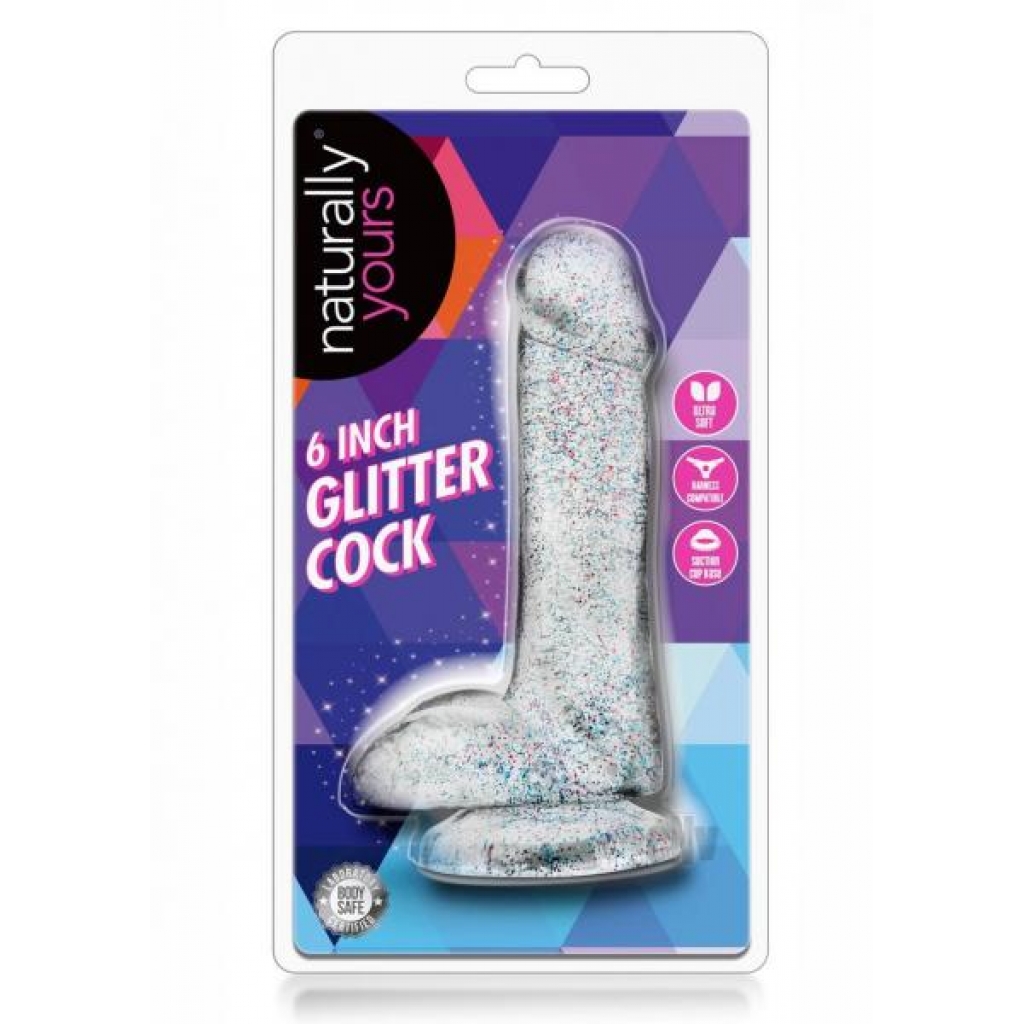 Naturally Yours Glitter Dong - 6 Clear