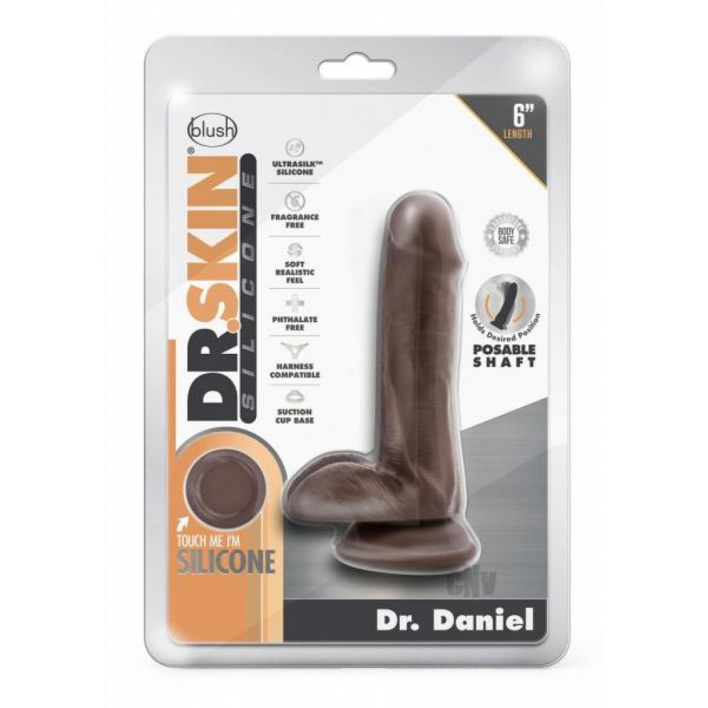 Dr Skin Dr Daniel 6 Dildo - Chocolate