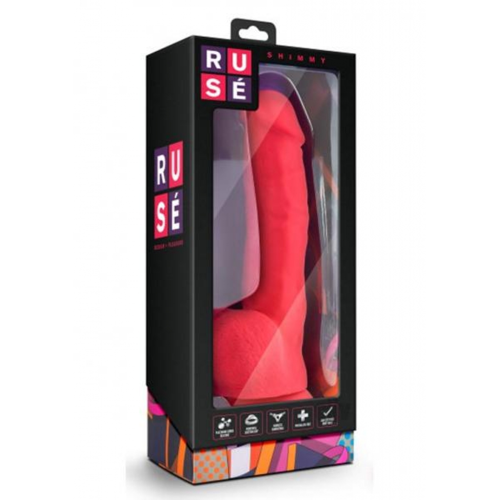 Ruse Shimmy Ceramic Dildo - Cerise