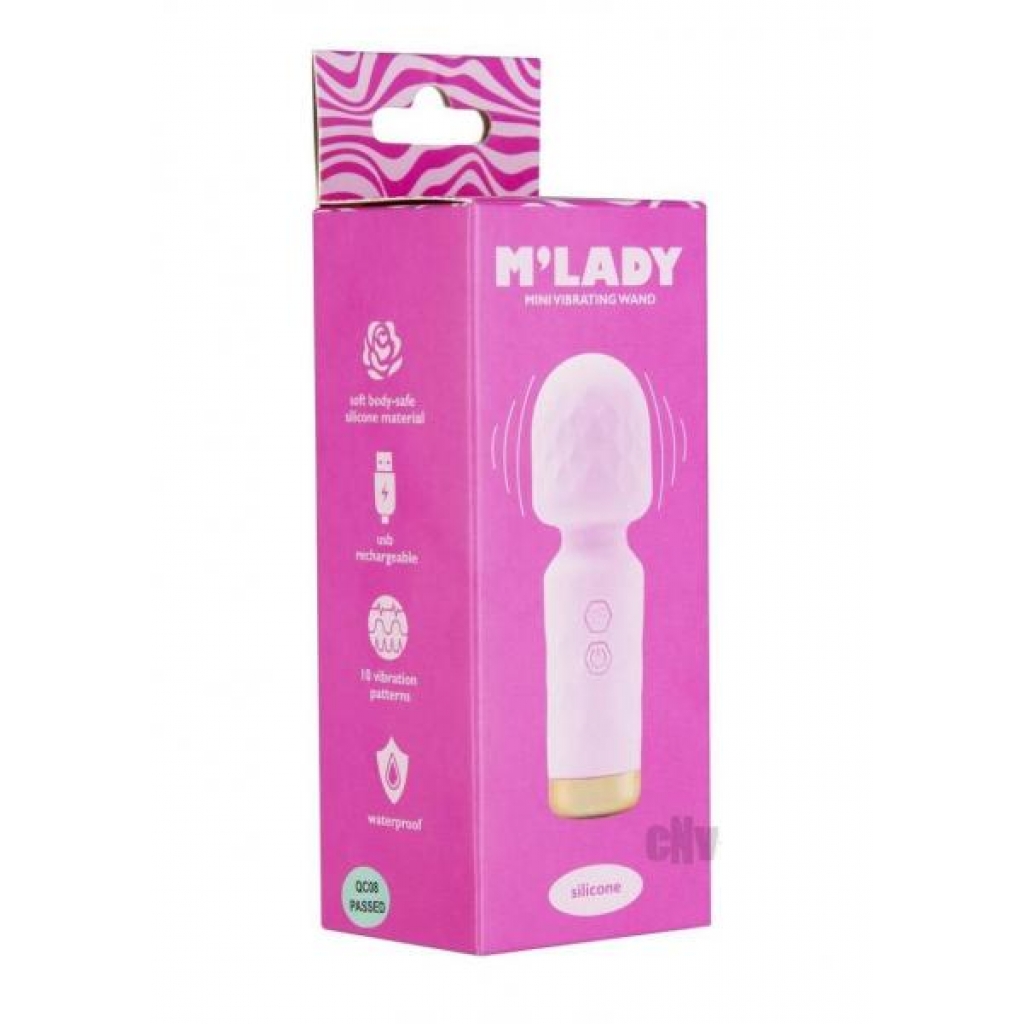 Mlady Mini Vibrating Wand - Pink