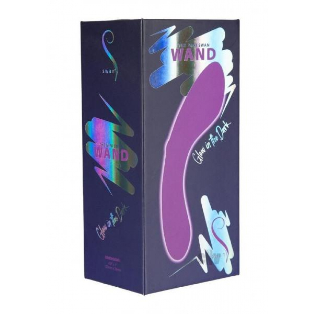 Mini Swan Wand Glow in the Dark - Purple