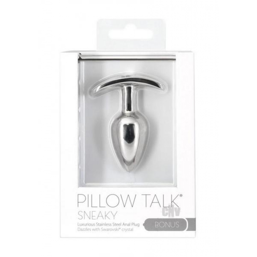 Pillow Talk Sneaky Steel Anal Plug - Luxurious Pleasure Experience