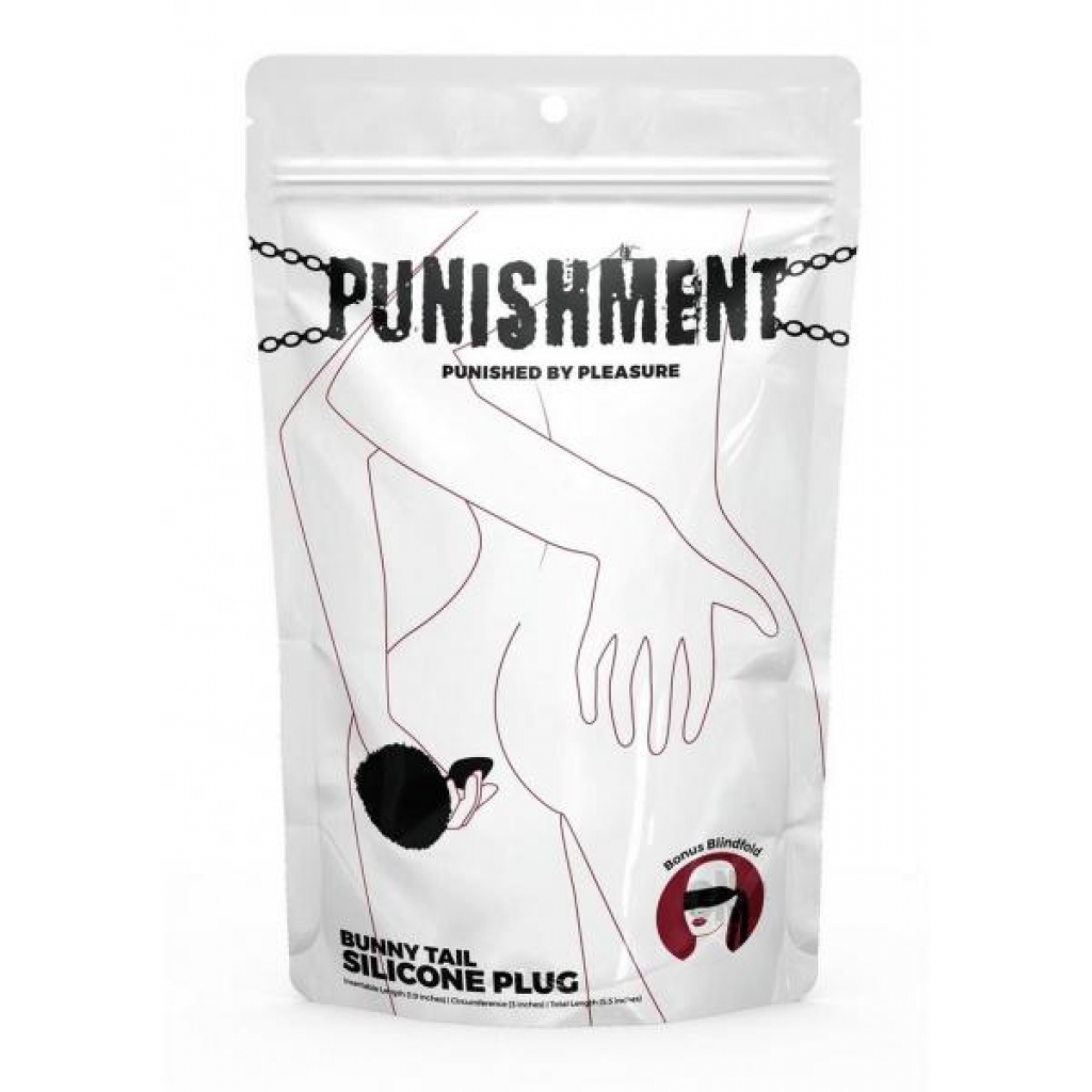 Punishment Bunny Tail Plug - Black