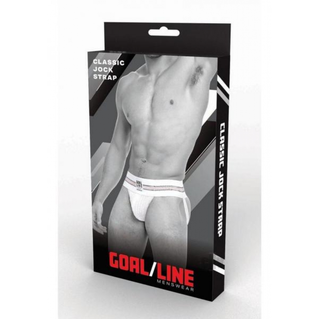 Goal Line Classic Jockstrap - White S/M