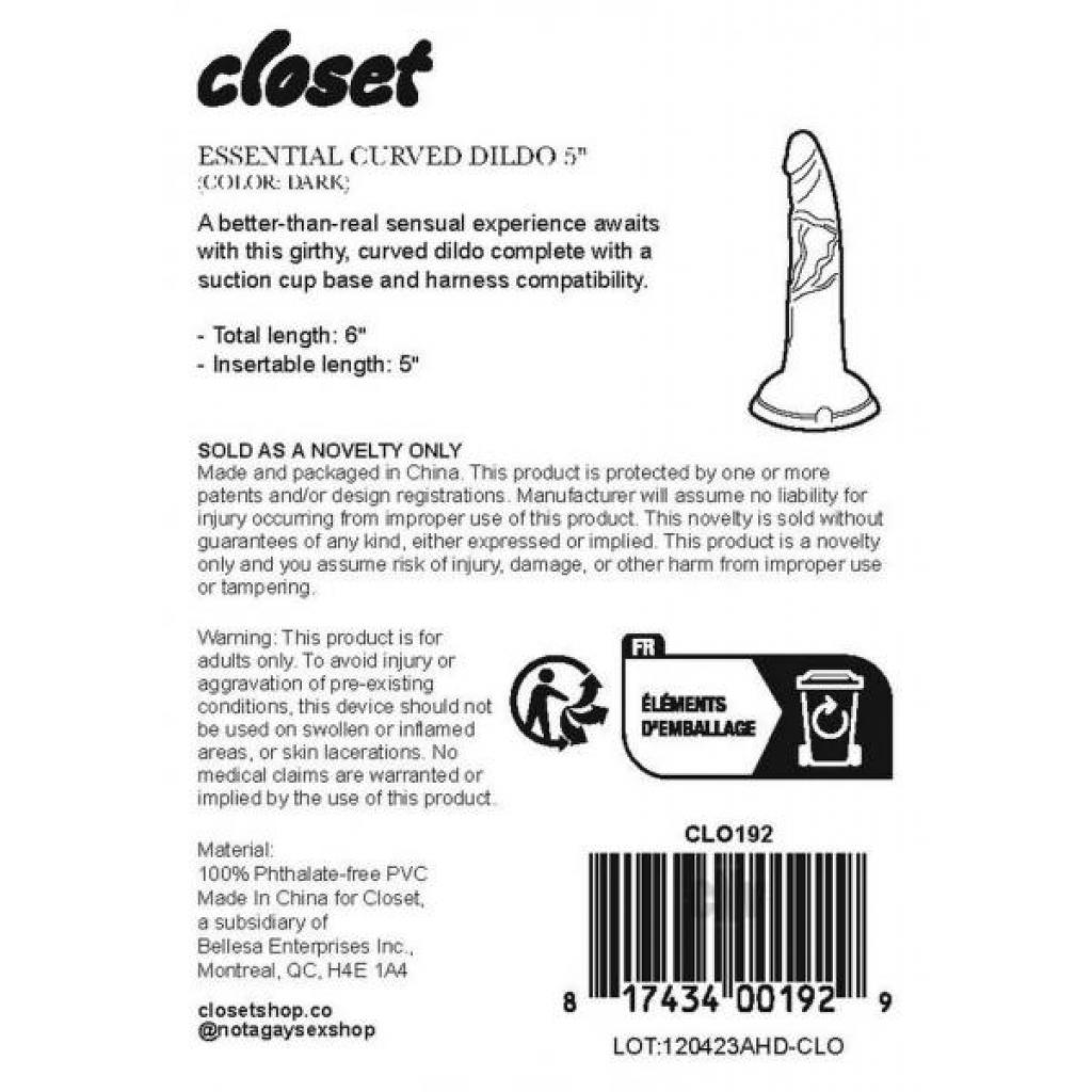 Closet Essential Curved Dildo - 5