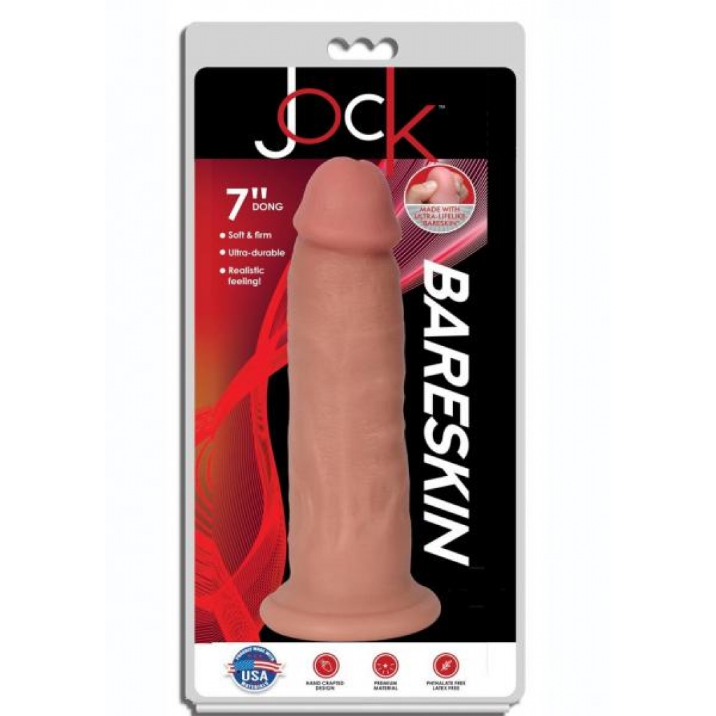 Jock Bareskin Realistic Dong - 7” Vanilla