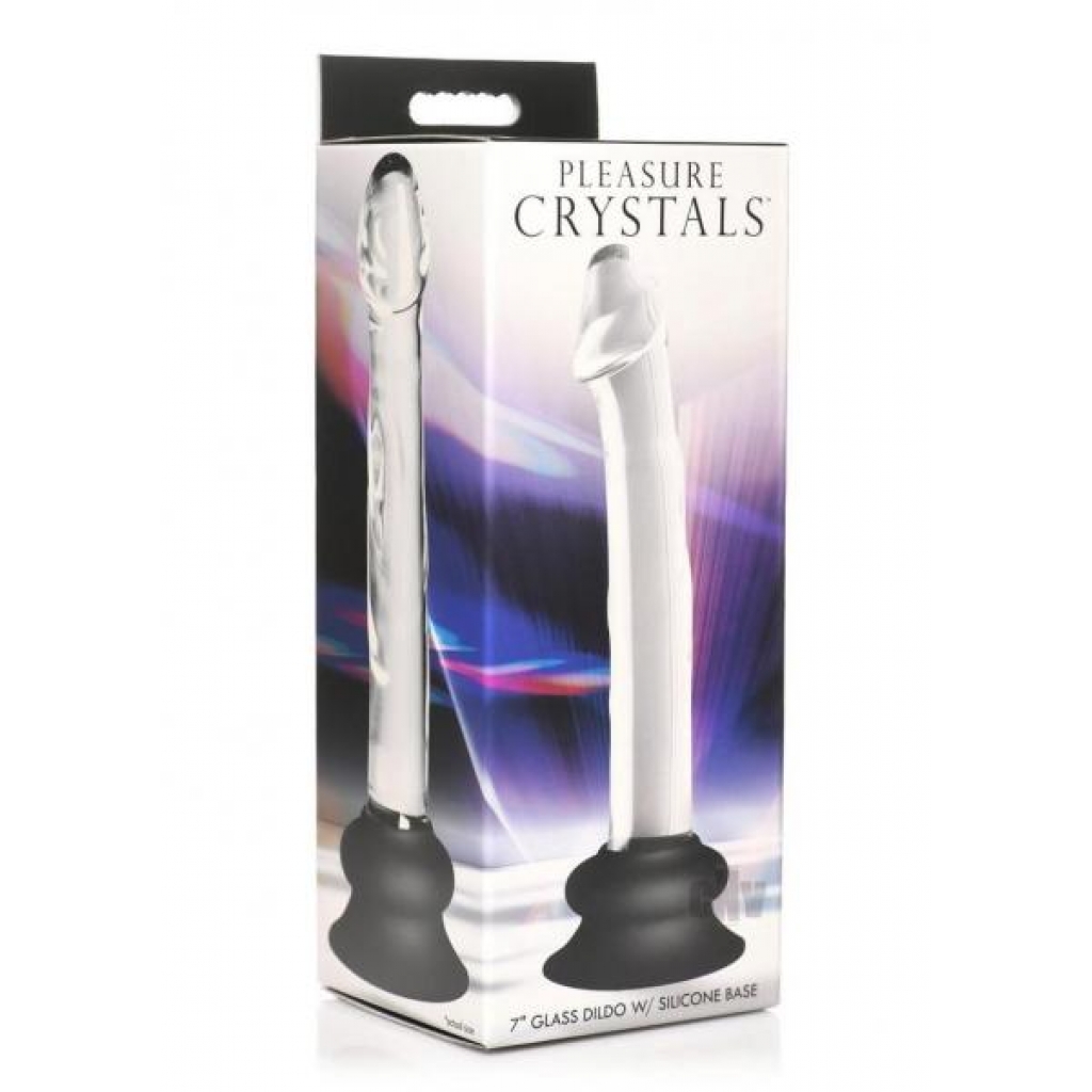 Pleasure Crystals Glass Dildo