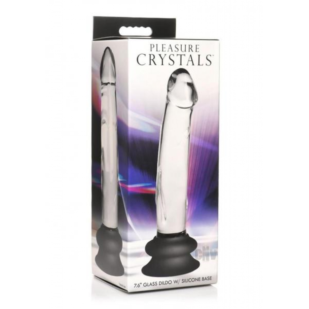 Pleasure Crystals Dildo with Base - 7.6