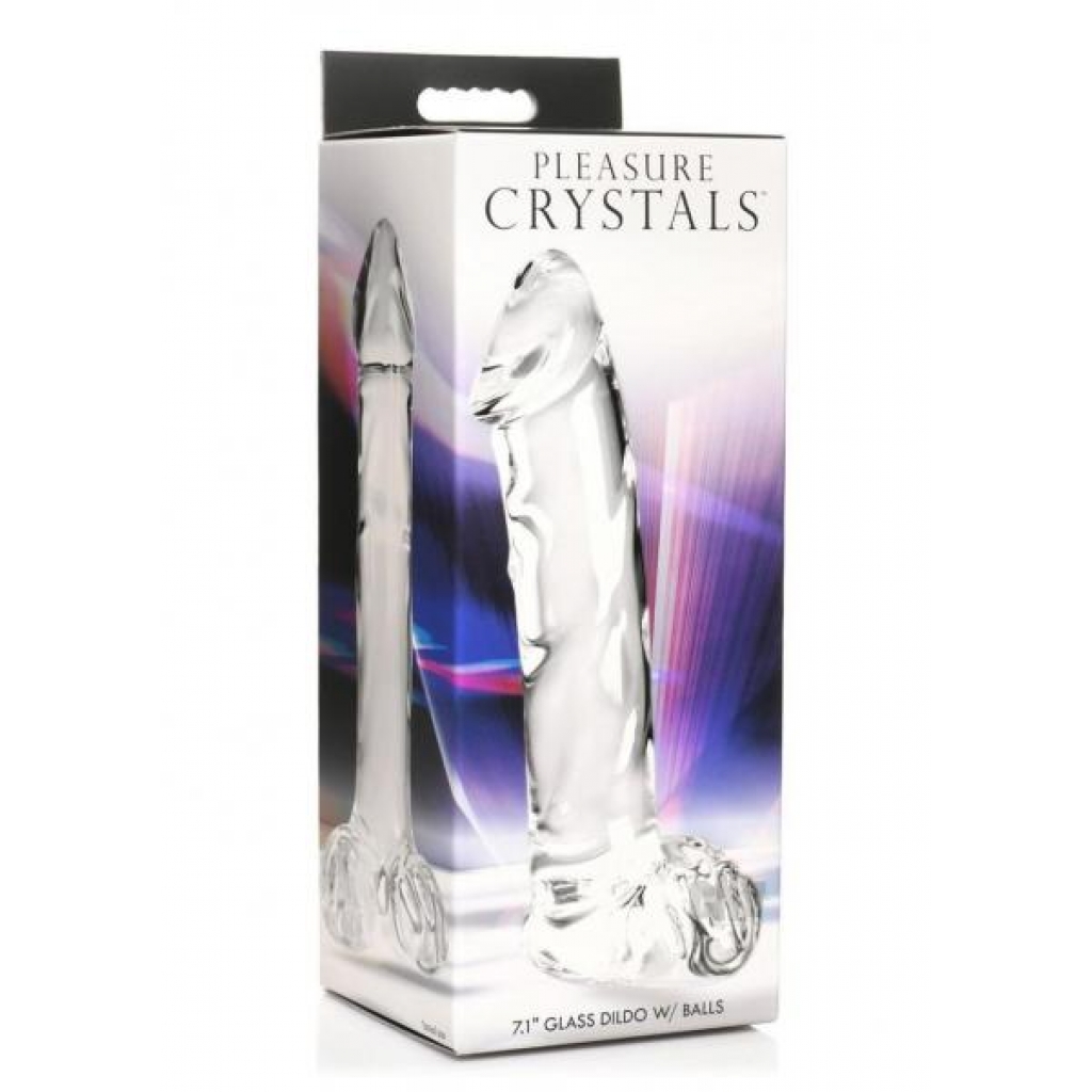 Pleasure Crystals Dildo with Balls