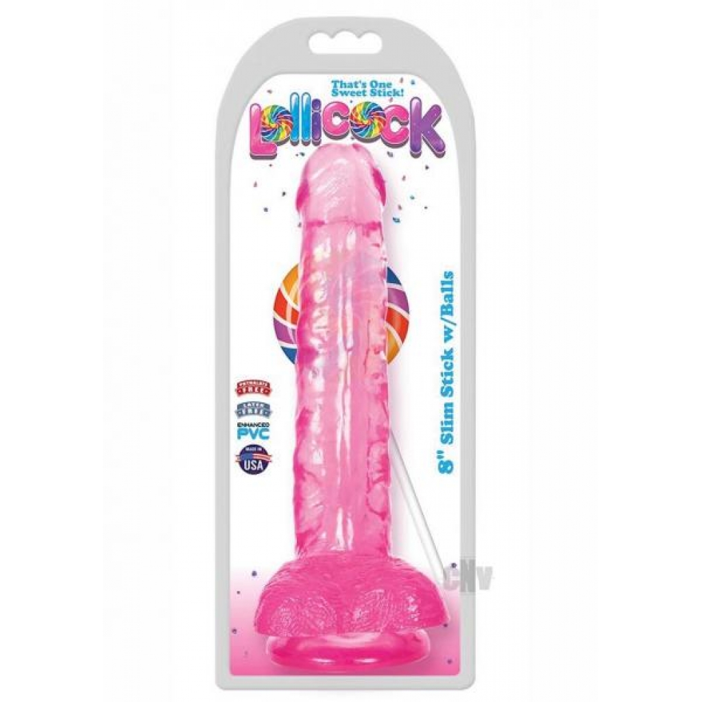 Lollicock Slim Stick with Balls - Cherry