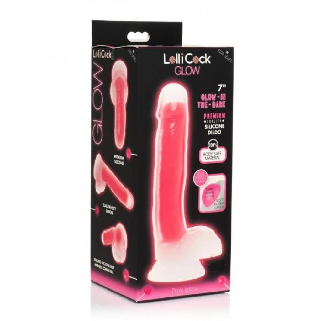 Lollicock Gitd Silicone Balls - 7 inches Pink