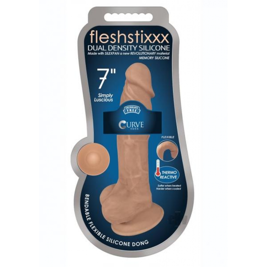 Fleshstixxx Dual Dense With Balls 7 Caramel