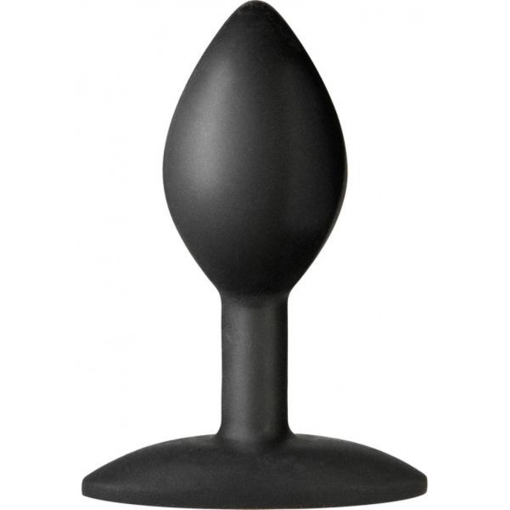 Platinum Silicone The Minis Spade Butt Plug - Black - Small