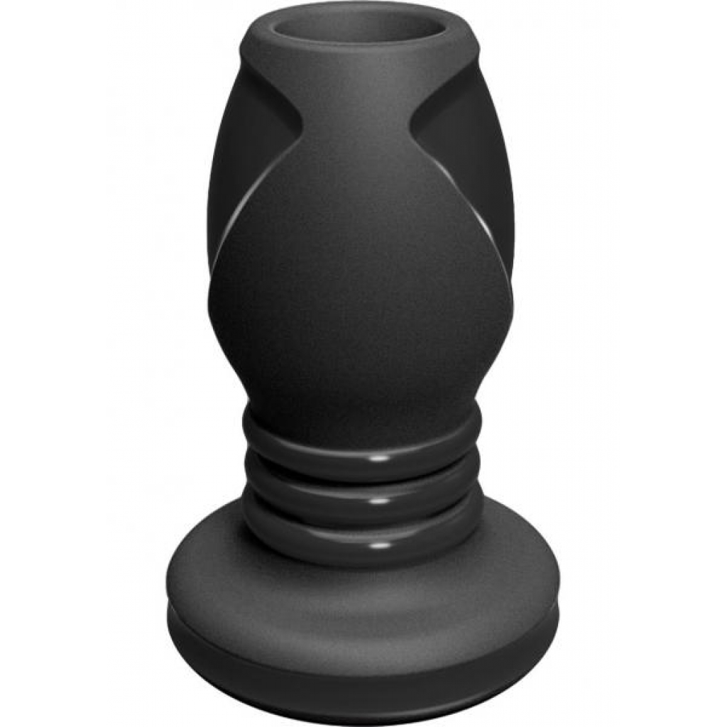 Platinum Silicone The Stretch Silicone Anal Plug Medium - Black