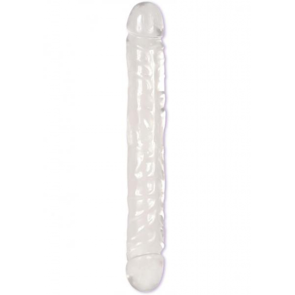 Jellies Jr 12-Inch Double Dong - Crystal Clear Pleasure Tool