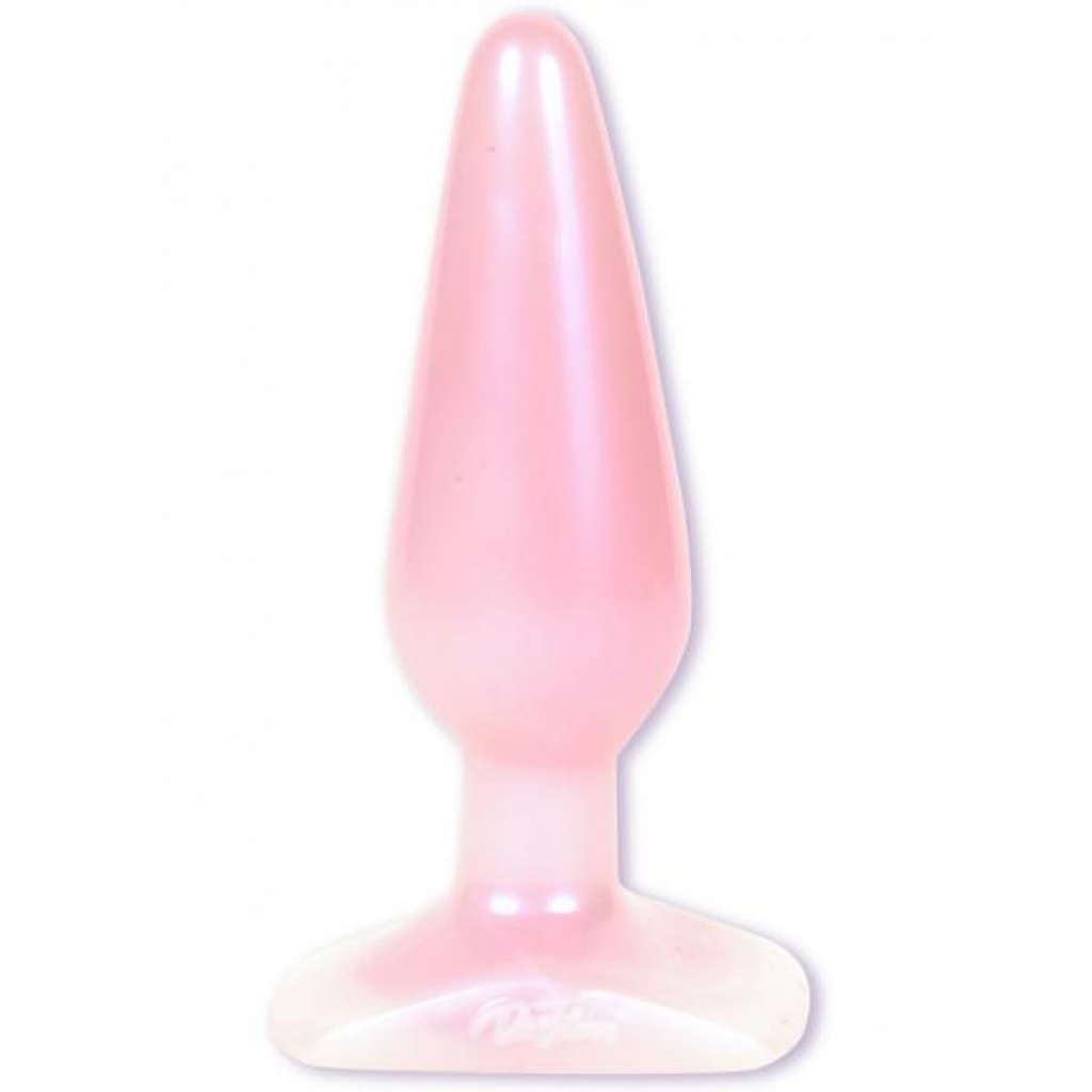 Crystal Jellies Medium Jelly Butt Plug - Pink