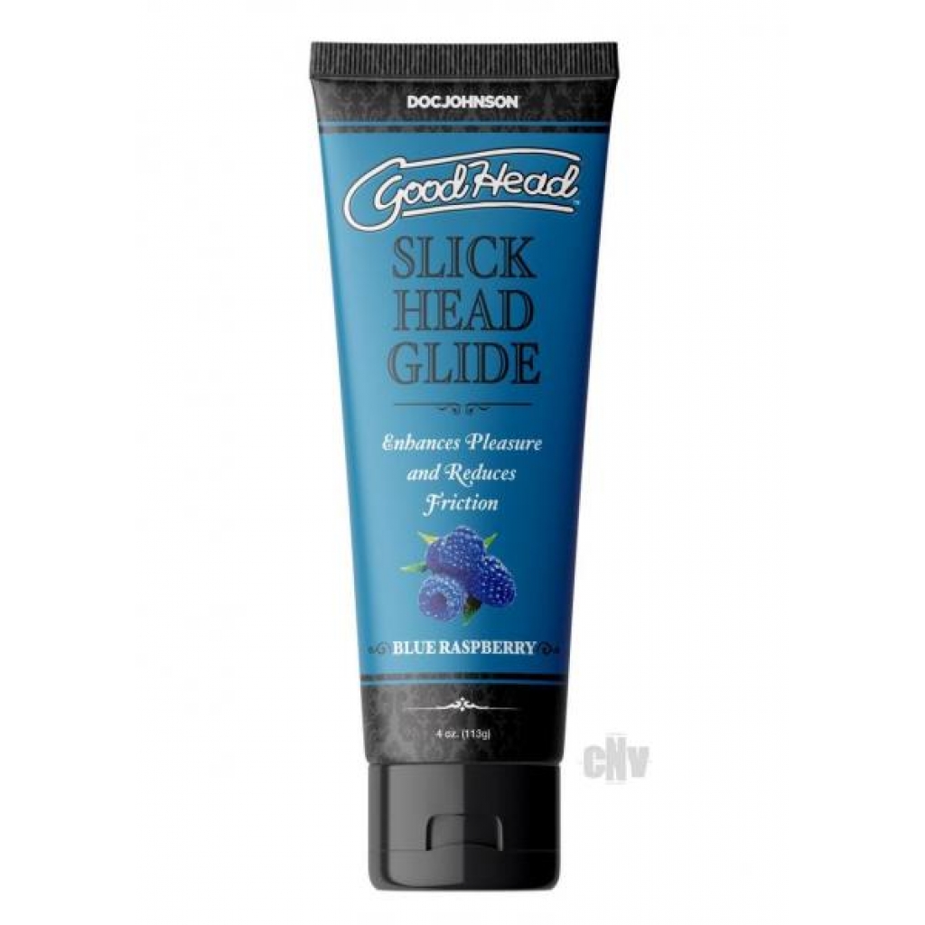 Goodhead Slick Head Blue Raspberry Lubricant - 4oz Bulk