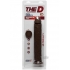 Realistic D - 12 inches Chocolate Brown Dildo