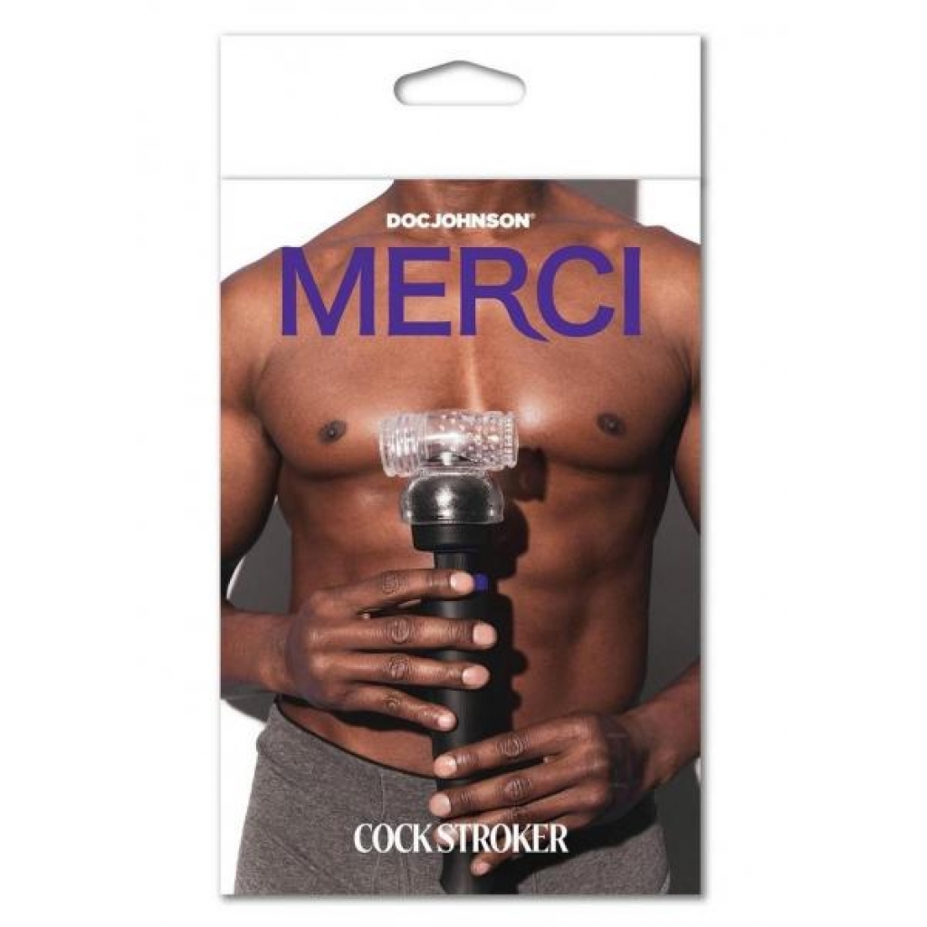 Merci Wand Attachment Penis Stroker - Clear