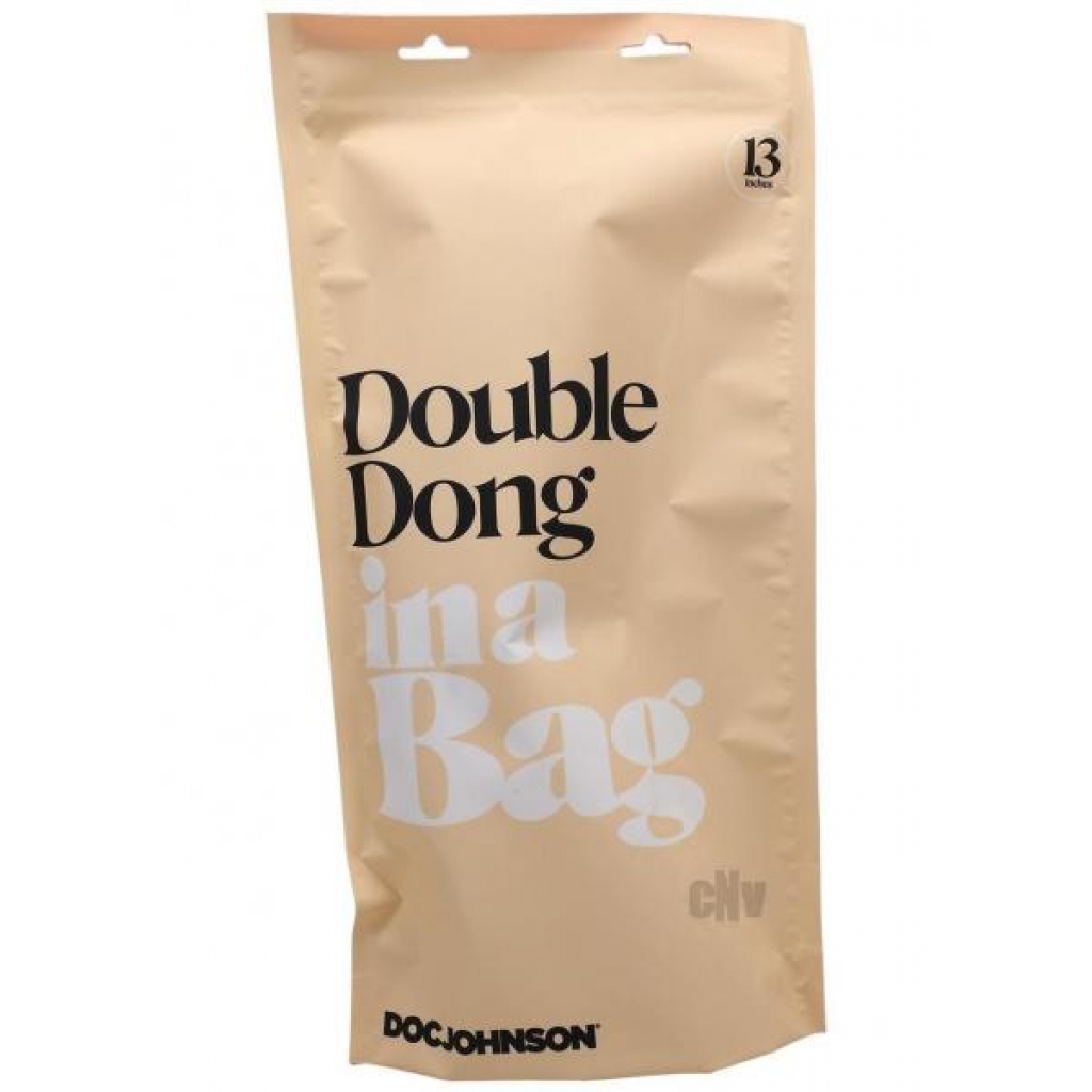 In A Bag Double Dong 13in Clear - Versatile Pleasure Tool