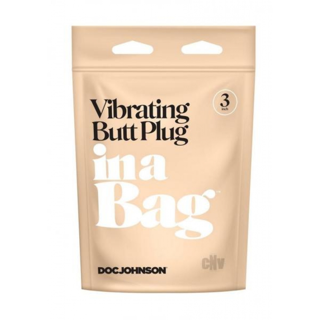 In A Bag Vibrating Butt Plug - Black