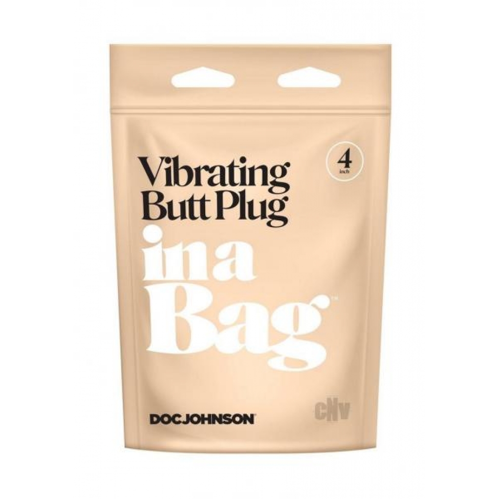 In A Bag Vibrating Butt Plug 4 Black