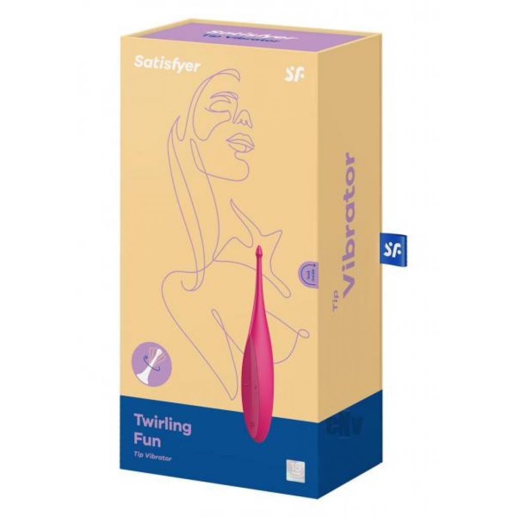 Satisfyer Twirling Fun Tip Vibrator - Magenta